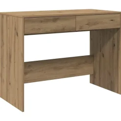 Bureau 101x50x76,5 cm bewerkt hout artisanaal eikenkleur>vidaXL Discount