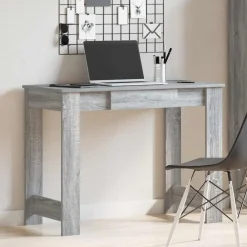 Bureau 100x45x75 cm bewerkt hout eikenkleurig><noscript><img width=