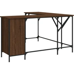 Bureau 141x141x75 cm bewerkt hout>vidaXL Best