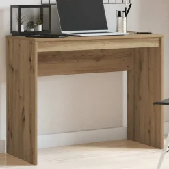 Bureau 90x40x72 cm bewerkt hout artisanaal eikenkleur>vidaXL Outlet