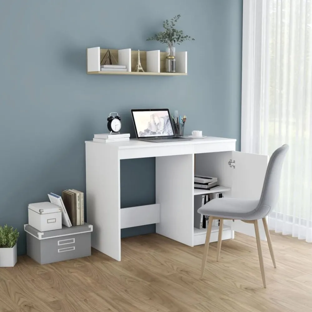 Bureau 100x50x76 cm bewerkt hout>vidaXL New