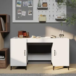 Bureau 140x50x75 cm bewerkt hout>vidaXL Online