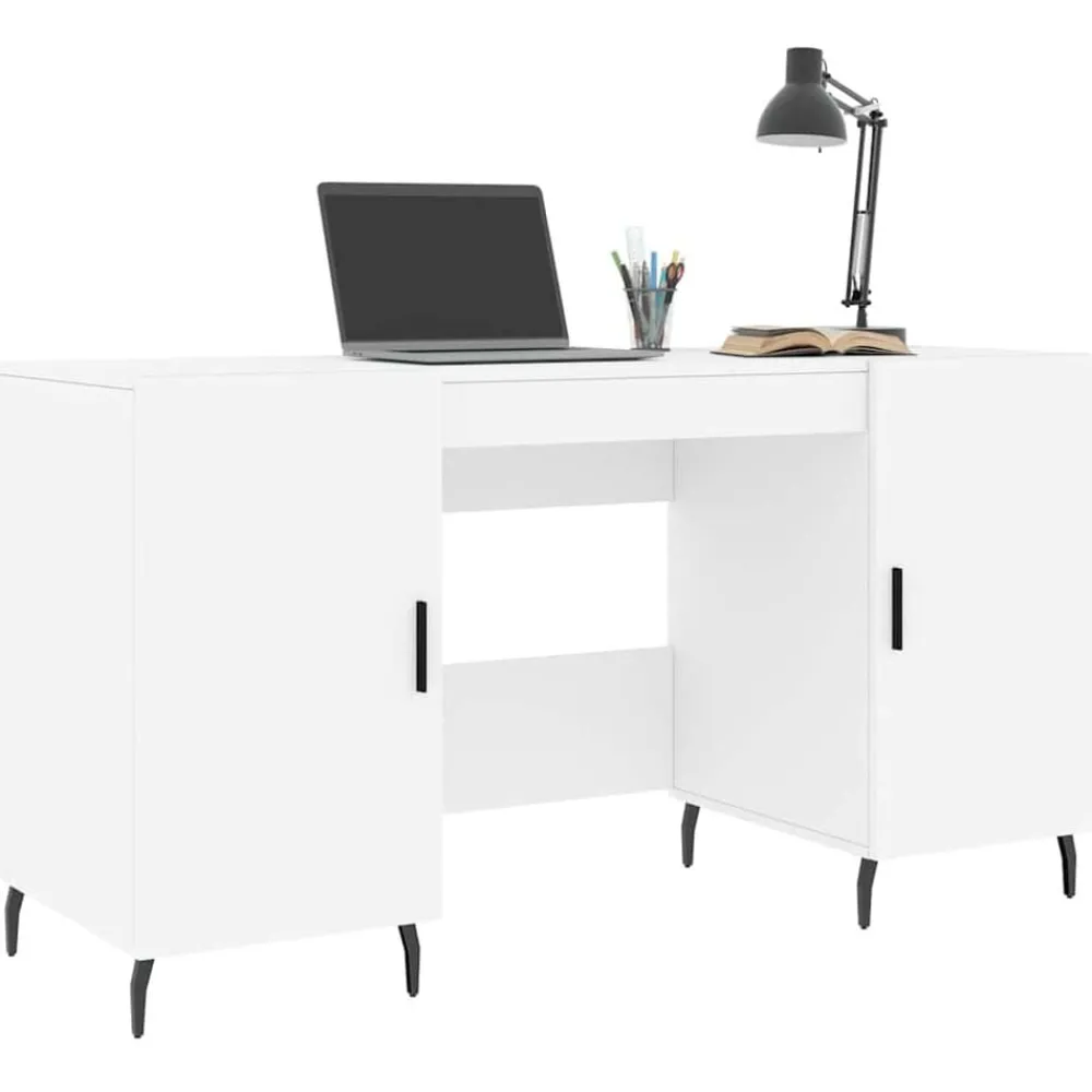 Bureau 140x50x75 cm bewerkt hout>vidaXL Outlet