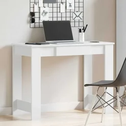 Kantoormeubelen*vidaXL Bureau 100x45x75 cm bewerkt hout Wit