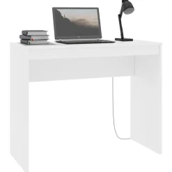 Kantoormeubelen*vidaXL Bureau 90x40x72 cm bewerkt hout Wit