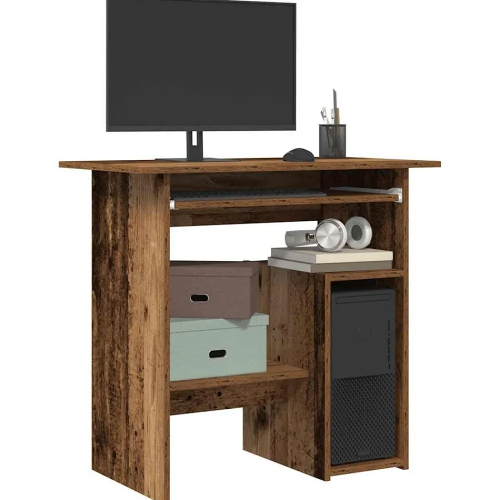 Bureau 80x45x74 cm bewerkt hout kleurig>vidaXL Sale