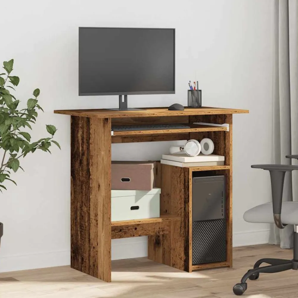 Bureau 80x45x74 cm bewerkt hout kleurig>vidaXL Sale