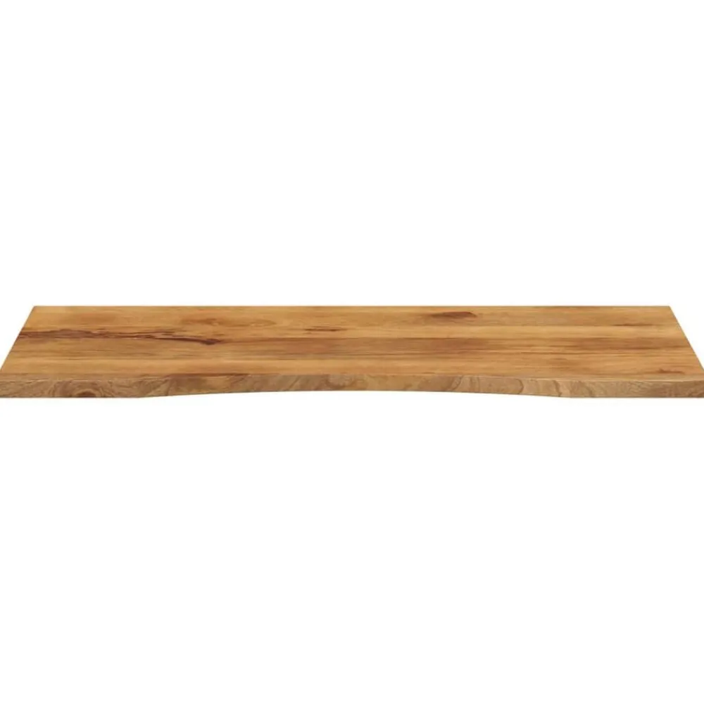 Tafelaccessoires*vidaXL Bureaublad met ronding 140x60x2,5 cm massief ruw mangohout