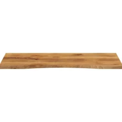 Tafelaccessoires*vidaXL Bureaublad met ronding 120x50x2,5 cm massief ruw mangohout