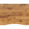 Bureaublad met ronding 100x80x2,5 cm massief ruw mangohout>vidaXL Clearance