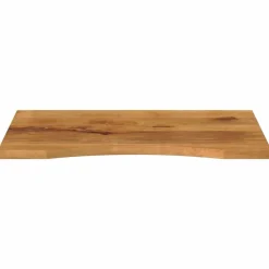 Bureaublad met ronding 90x50x2,5 cm massief ruw mangohout><noscript><img width=