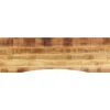 Tafelaccessoires*vidaXL Bureaublad met ronding 160x50x2,5 cm massief ruw mangohout