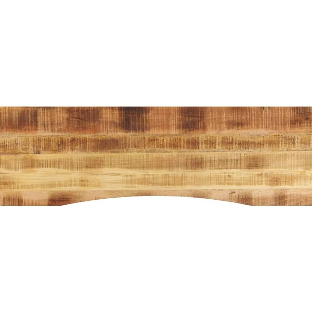 Tafelaccessoires*vidaXL Bureaublad met ronding 160x50x2,5 cm massief ruw mangohout