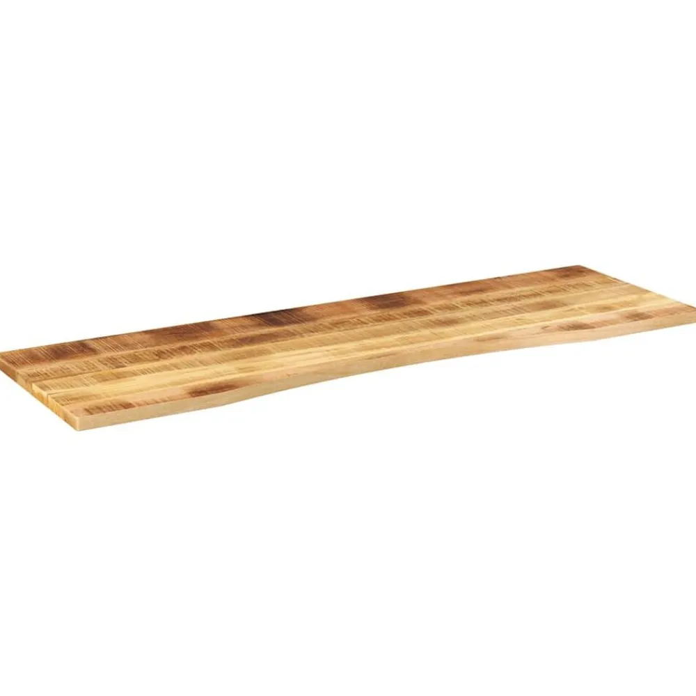 Tafelaccessoires*vidaXL Bureaublad met ronding 160x50x2,5 cm massief ruw mangohout