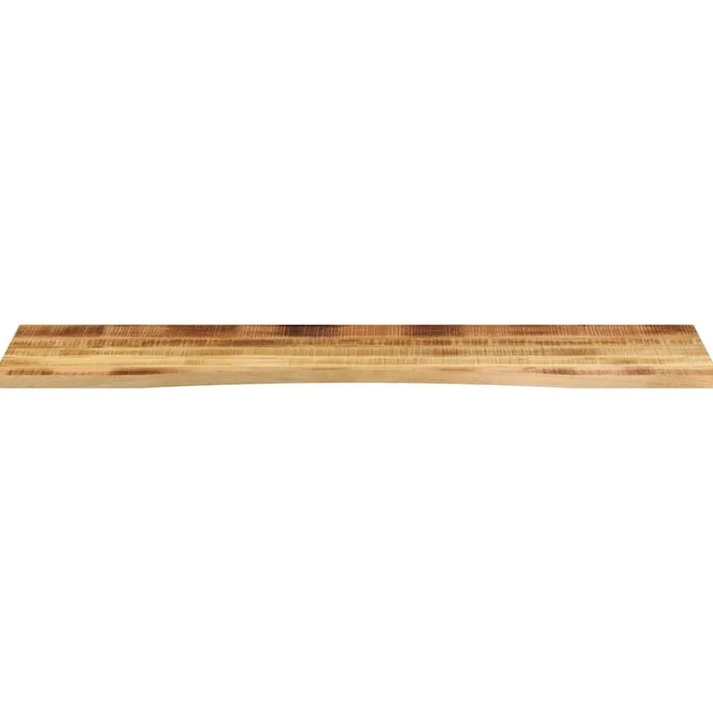 Tafelaccessoires*vidaXL Bureaublad met ronding 160x50x2,5 cm massief ruw mangohout