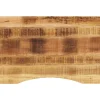 Tafelaccessoires*vidaXL Bureaublad met ronding 90x60x2,5 cm massief ruw mangohout