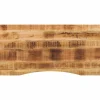Tafelaccessoires*vidaXL Bureaublad met ronding 120x50x2,5 cm massief ruw mangohout