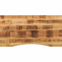 Tafelaccessoires*vidaXL Bureaublad met ronding 120x50x2,5 cm massief ruw mangohout
