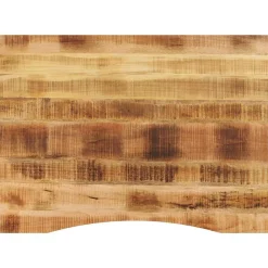 Bureaublad met ronding 110x80x2,5 cm massief ruw mangohout>vidaXL Best