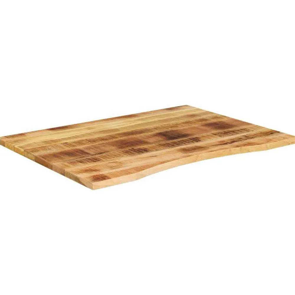 Bureaublad met ronding 110x80x2,5 cm massief ruw mangohout>vidaXL Best
