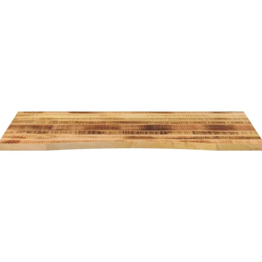 Bureaublad met ronding 110x80x2,5 cm massief ruw mangohout>vidaXL Best