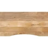 Tafelaccessoires*vidaXL Bureaublad met ronding 140x50x2,5 cm massief ruw mangohout