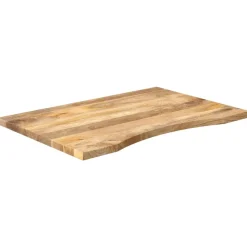 Bureaublad met ronding 90x50x2,5 cm massief ruw mangohout>vidaXL Online