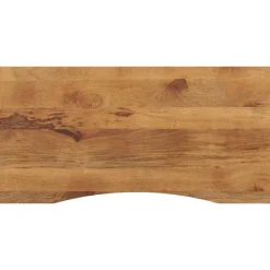 Bureaublad met ronding 110x60x2,5 cm massief ruw mangohout>vidaXL Online