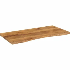 Bureaublad met ronding 110x60x2,5 cm massief ruw mangohout>vidaXL Online