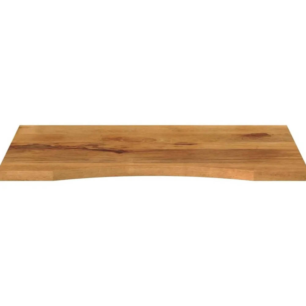 Bureaublad met ronding 100x60x2,5 cm massief ruw mangohout>vidaXL Best