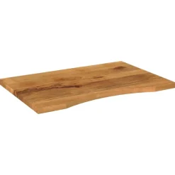 Bureaublad met ronding 100x50x2,5 cm massief ruw mangohout>vidaXL