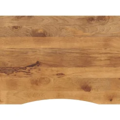 Tafelaccessoires*vidaXL Bureaublad met ronding 110x80x2,5 cm massief ruw mangohout