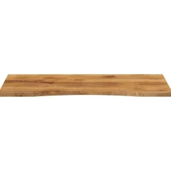 Tafelaccessoires*vidaXL Bureaublad met ronding 140x50x2,5 cm massief ruw mangohout