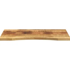 Tafelaccessoires*vidaXL Bureaublad met ronding 80x60x2,5 cm massief ruw mangohout