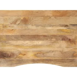 Bureaublad met ronding 100x80x2,5 cm massief ruw mangohout>vidaXL Sale