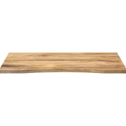Bureaublad met ronding 100x80x2,5 cm massief ruw mangohout><noscript><img width=