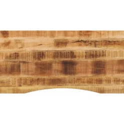 Tafelaccessoires*vidaXL Bureaublad met ronding 140x60x2,5 cm massief ruw mangohout