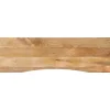 Tafelaccessoires*vidaXL Bureaublad met ronding 160x50x2,5 cm massief ruw mangohout