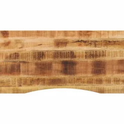 Bureaublad met ronding 110x50x2,5 cm massief ruw mangohout>vidaXL Outlet