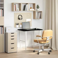 Bureaublad rechthoekig 80x50x2,5 cm eikenhout><noscript><img width=