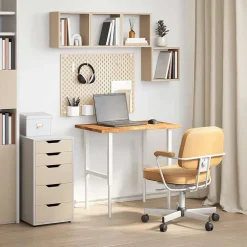Bureaublad rechthoekig 80x50x2,5cm massief eikenhout><noscript><img width=