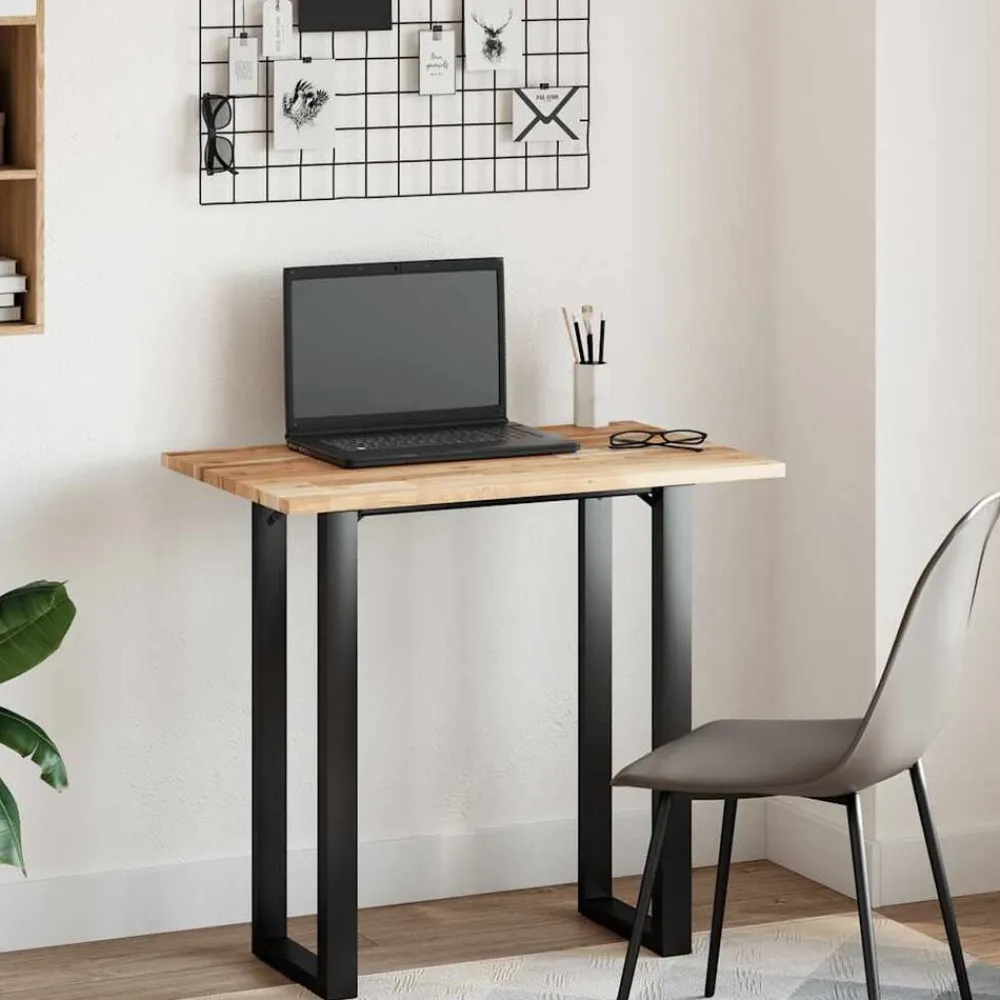 Bureaublad 80x50x2 cm onbehandeld massief acaciahout>vidaXL Sale