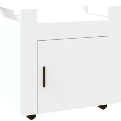 Trolleys*vidaXL Bureaukastje 60x45x60 cm bewerkt hout Wit
