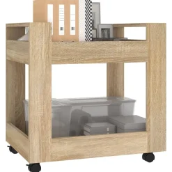 Trolleys*vidaXL Bureaukastje 60x45x60 cm bewerkt hout sonama eikenkleurig Sonoma eiken