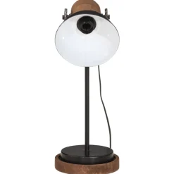 Verlichting*vidaXL Bureaulamp 25 W E27 17x17x50 cm Zwart