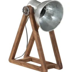 Verlichting*vidaXL Bureaulamp 25 W E27 30x17x40 cm vintage kleurig Zilver