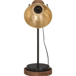 Bureaulamp 25 W E27 17x17x50 cm antiek messingkleurig><noscript><img width=