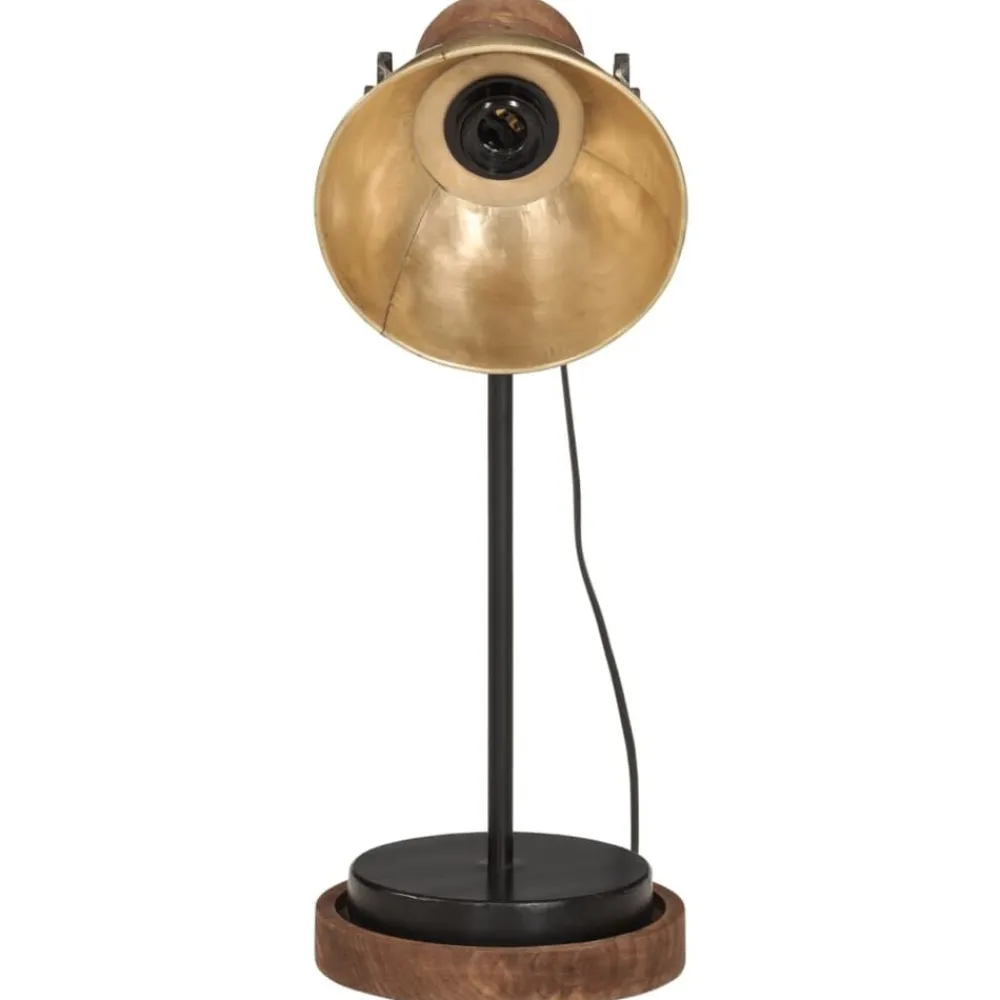 Bureaulamp 25 W E27 17x17x50 cm antiek messingkleurig>vidaXL