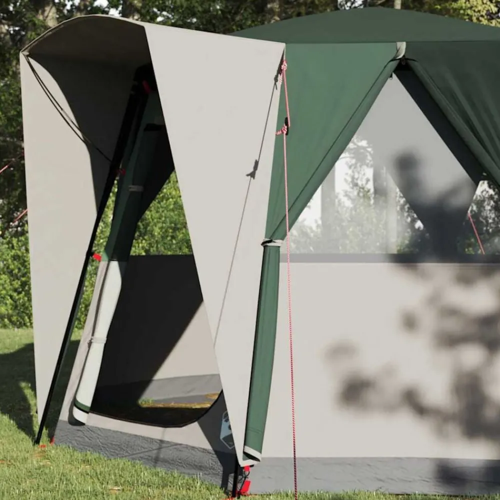 Buitensport*vidaXL Cabine Tent 3-Persoon met dak en Wit 320 x 320 x 203 cm Groen