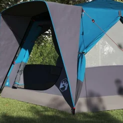 Buitensport*vidaXL Cabine Tent 7-Persoons met dak 400 x 350 x 212 cm Blauw
